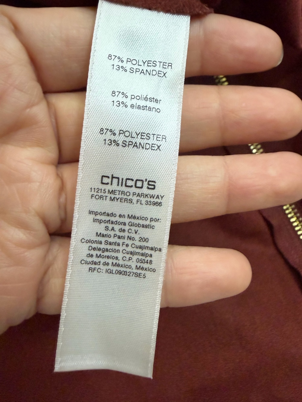 Chico's Rust-Brown Suede Open-Front Coat size 1 M - Picture 5 of 9